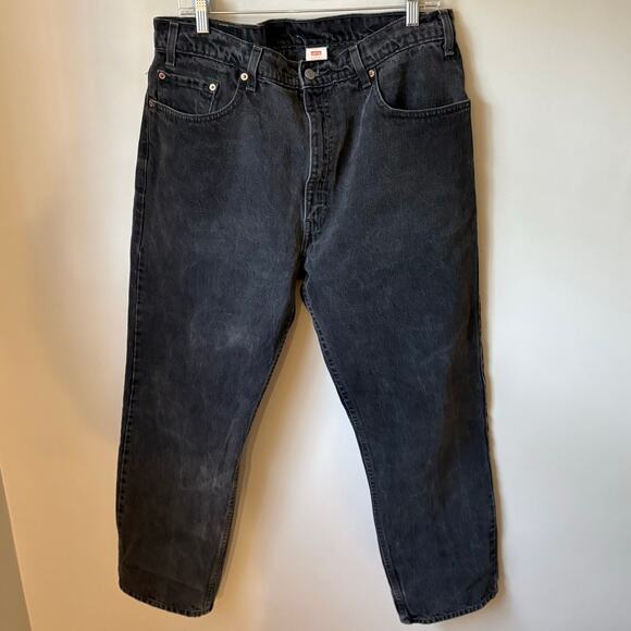 Vintage 1990s Black Levi's 505s Regular Fit Straight Leg - Picture 2 of 7